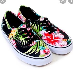 Vans Hawaiian Floral Skate Shoes-Hawaiian Floral/Black